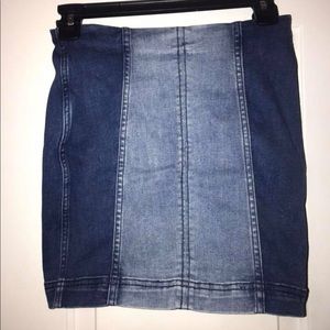Free People Jean Skirt